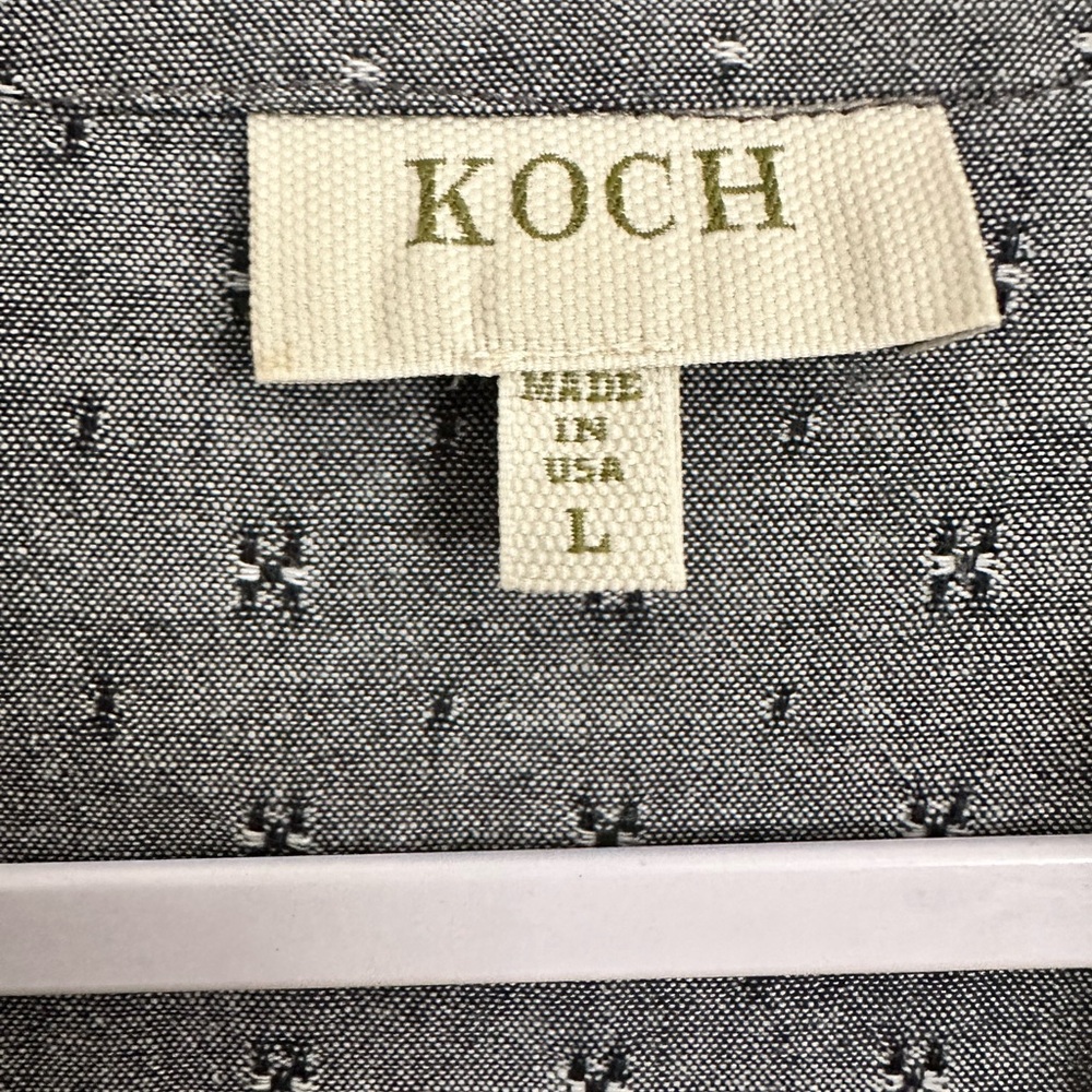 Koch Gray Patterned Shirt Dress